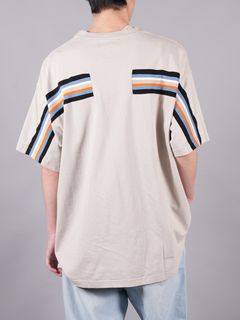 【ラスト1点】 RIB BIG TEE / リブ ビッグ Tシャツ  / 【オーバーシルエット】サンドベージュ