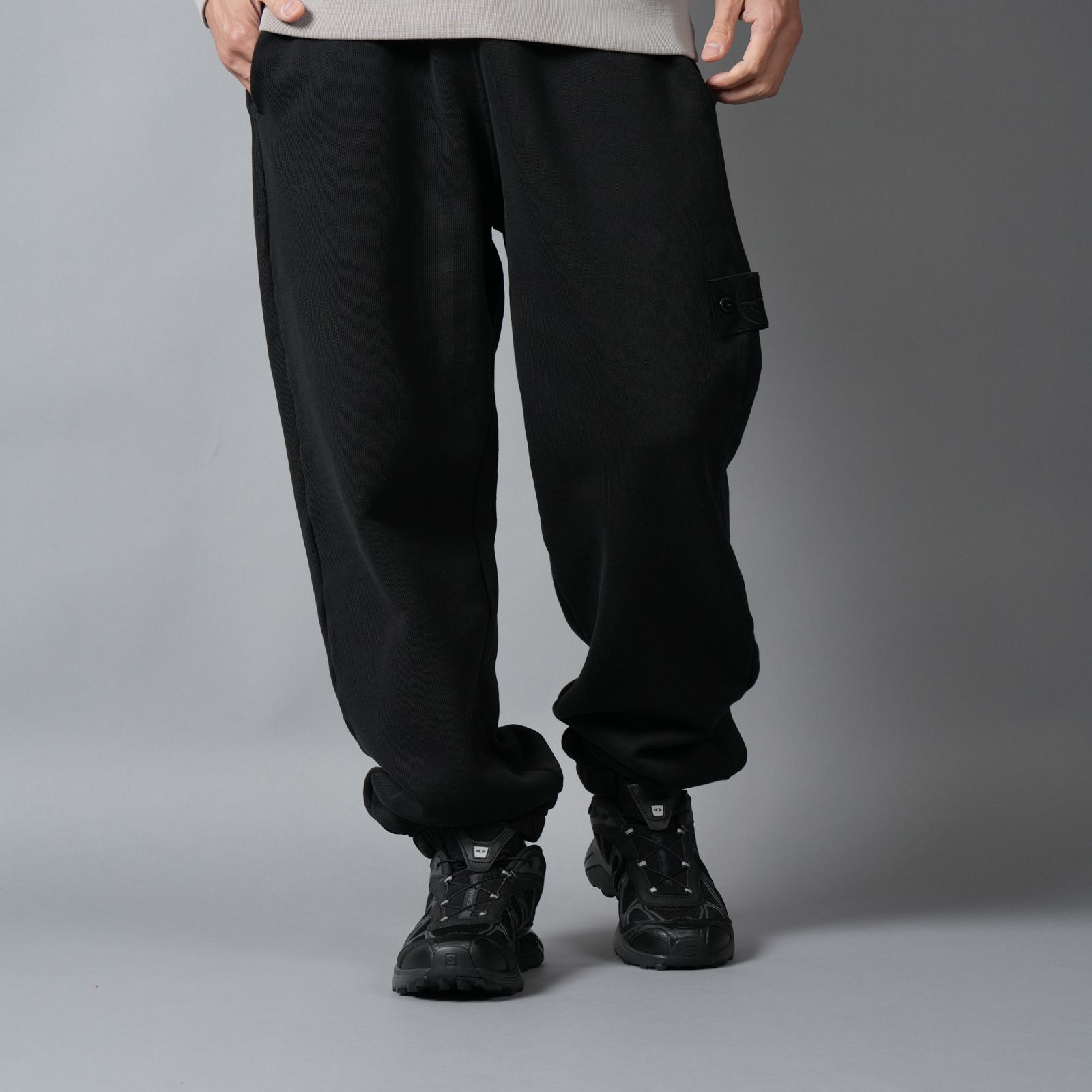 6200008 / HEAVY ORGANIC COTTON FLEECE_S.I. GHOST / スウェットパンツ (ブラック)
