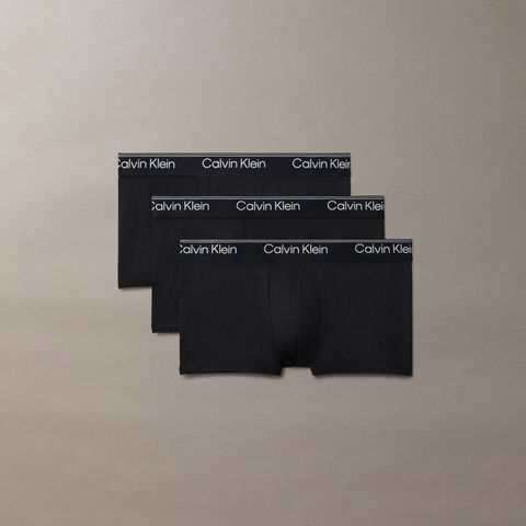 3 Pack Low Rise Trunks / Microfibre Stretch / ローライズトランクス [3枚パック](ブラック)