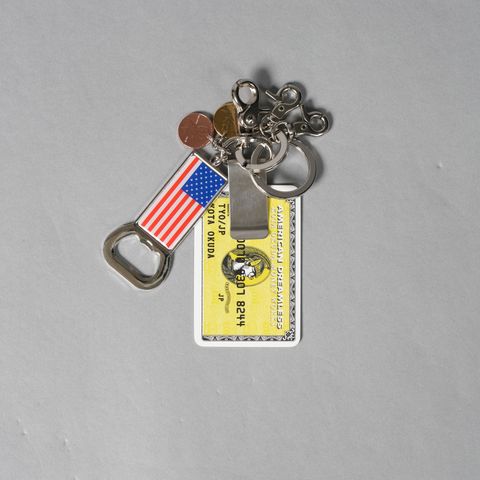【再入荷】MONEY CLIP KEYRING (STELL) / マネークリップキーリング (シルバー/イエロー)