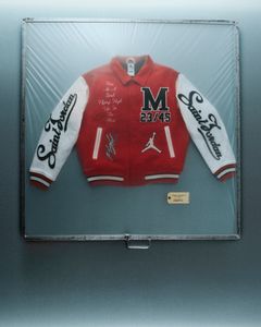 【コラボ】SM-MK8-0000-J08 / FV4726-657 / M J SM VARSITY JKT / REDxWHT / スタジャン (レッド)