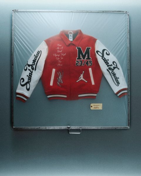 【コラボ】SM-MK8-0000-J08 / FV4726-657 / M J SM VARSITY JKT / REDxWHT / スタジャン (レッド)
