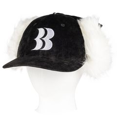 BB Logo Flight Cap / ロゴ フライトキャップ (ブラック/ホワイト)