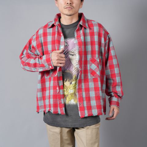【ラスト1点】SM-YS8-0000-023 / FRNL CHECK SHIRTS / ネルシャツ (レッド)
