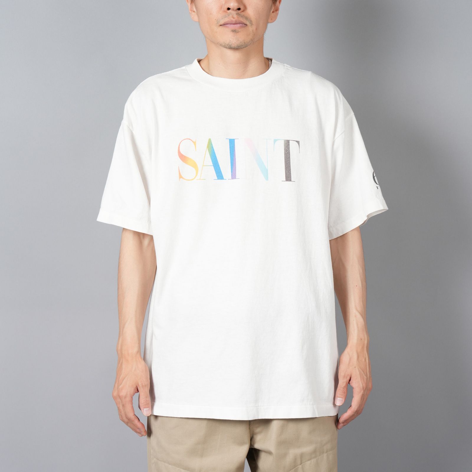 SAINT M×××××× - 【残りわずか】SM-YS1-0000-007 / SS TEE / RAINBOW SAINT / WHT / Tシャツ  (ホワイト) | Confidence