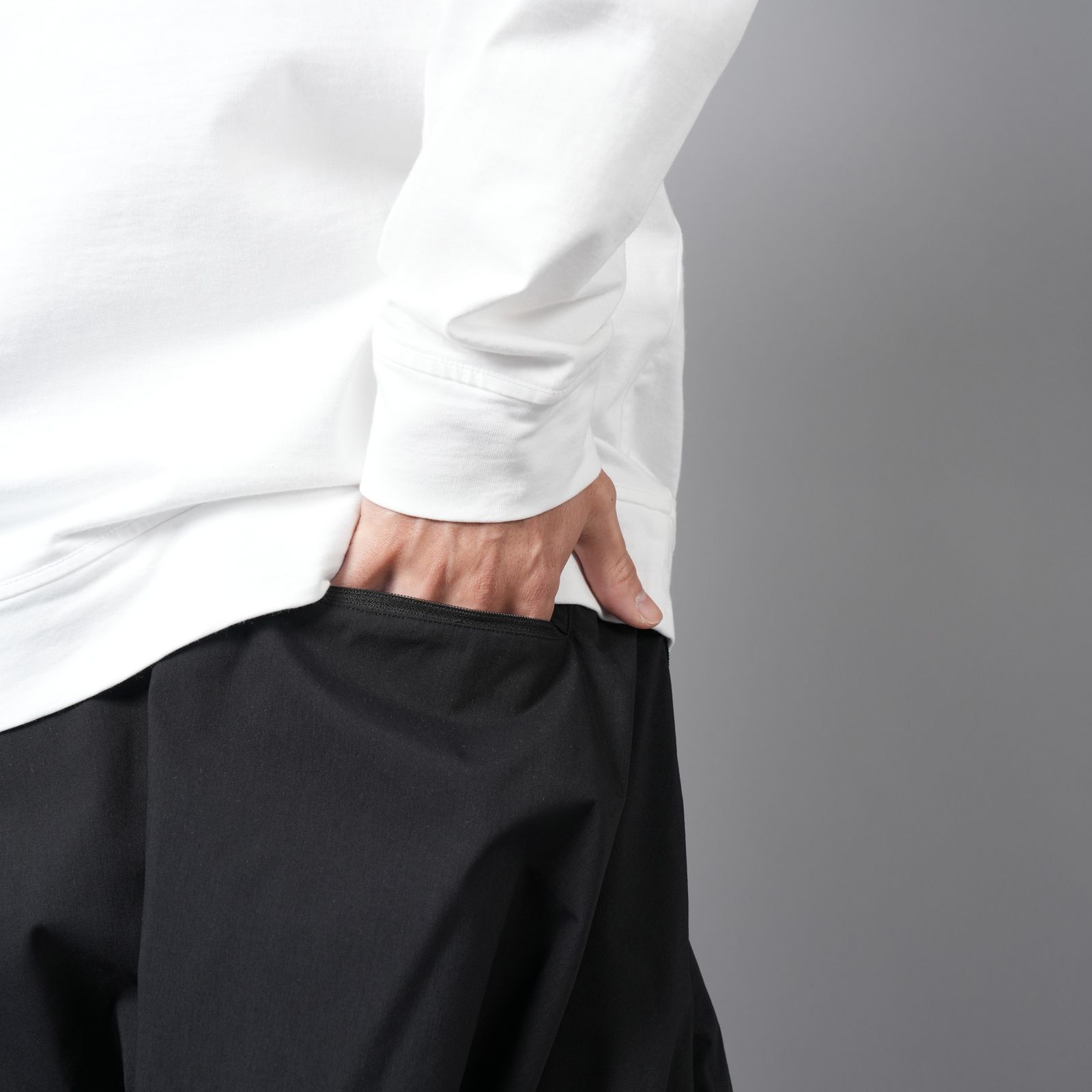 【ラスト1点】P30AL-E / Encapsulated Nylon Ultrawide Drawcord Cargo Trouser Gen. 1 / ナイロン ウルトラワイド ドローコード カーゴトラウザー [ウルトラワイドフィット](ブラック)