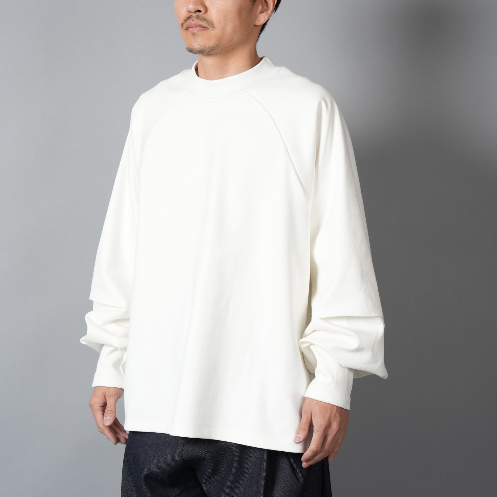 RAGLAN LAYERED LONGSLEEVE TEE / ラグラン レイヤード ロングスリーブT ロンT (ダブ)