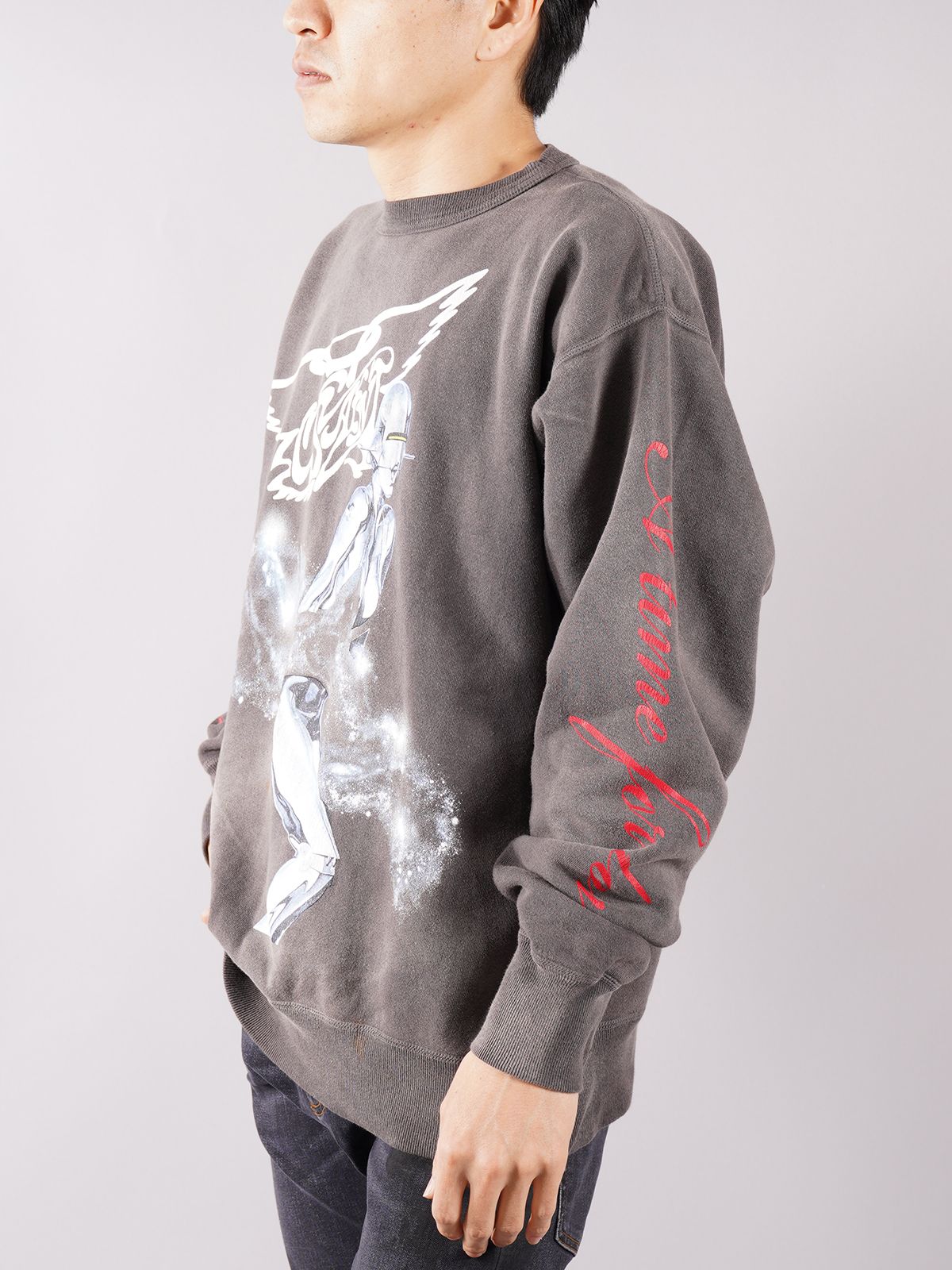 SAINT M×××××× - ラスト1点 / SM-S22-0000-074 / SWEAT SHIRT / SORAYAMA / スウェットシャツ  ソラヤマ (ブラック) | Confidence