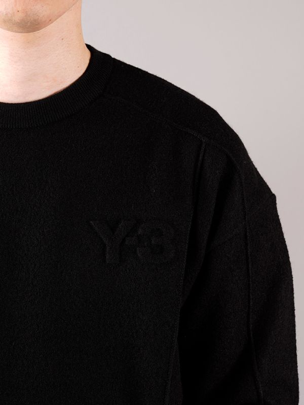 Y-3 - ラスト1点 / M CLASSIC MERINO BLEND KNITTED CREW SWEATER 