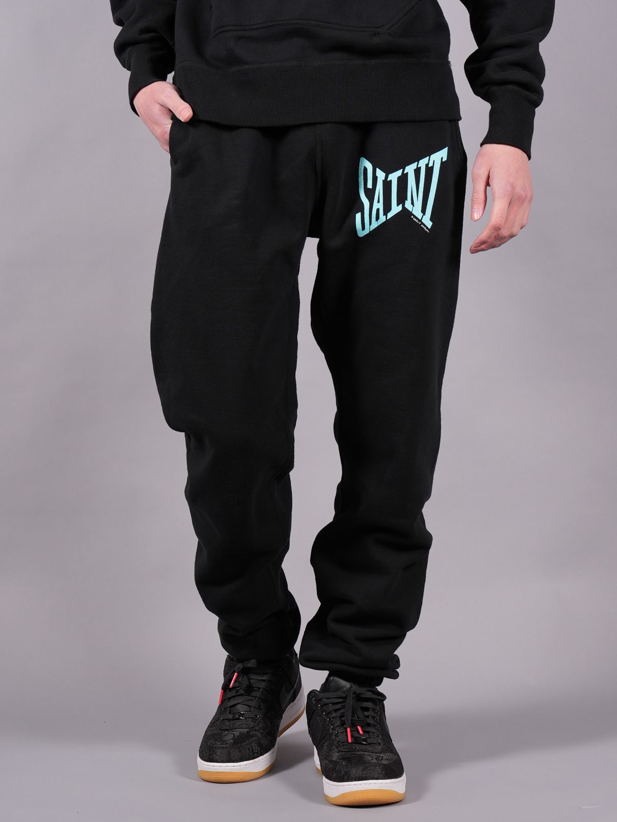 セントマイケル SAINT MICHAEL  23SS  SWEAT PANTS EYEBALL SM-S23-0000-055 ヴィンテージ加工 アイボールスウェットロングパンツ  メンズ M