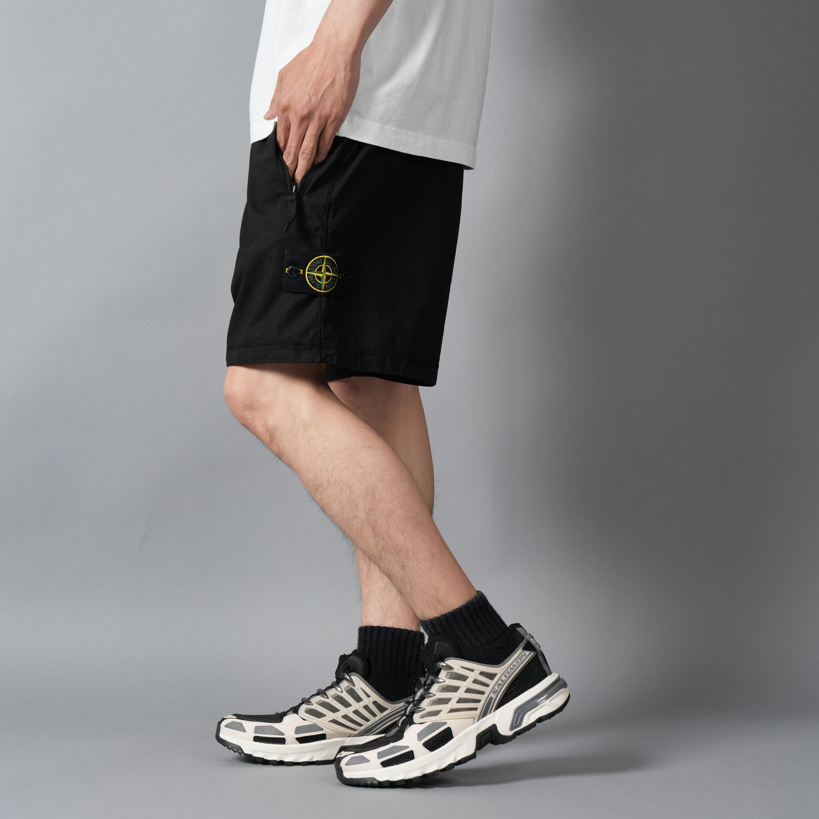 L100019 / CARGO SHORTS / カーゴショーツ (ブラック)