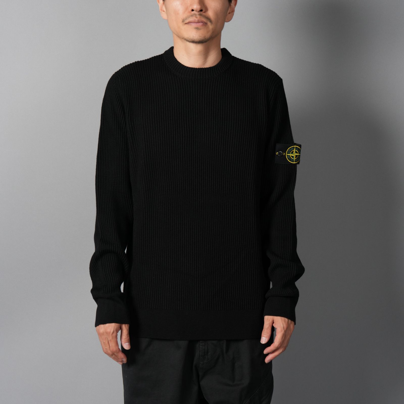 5100053 / FULL RIB RWS WOOL / ニットセーター (ブラック)