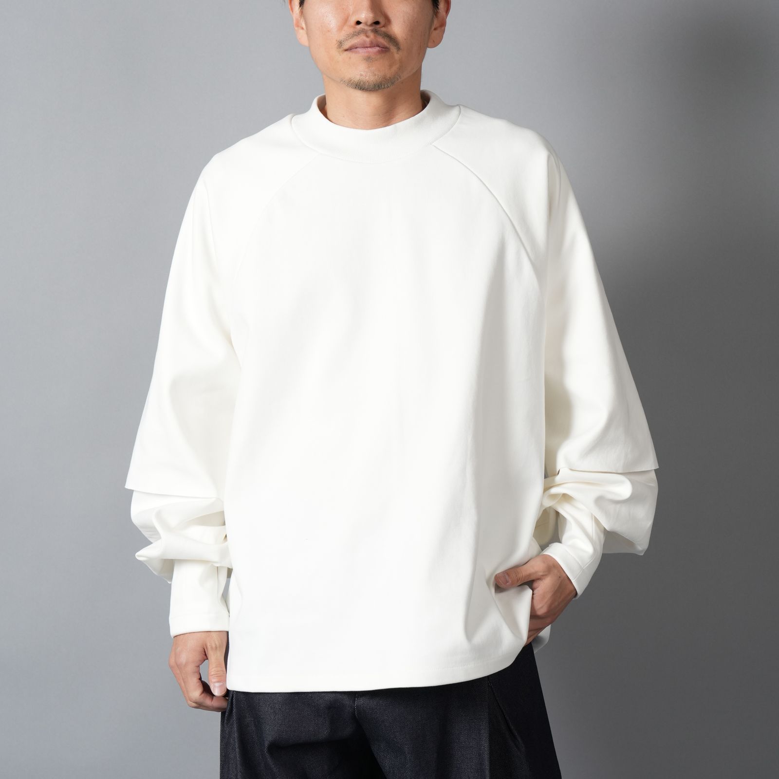 RAGLAN LAYERED LONGSLEEVE TEE / ラグラン レイヤード ロングスリーブT ロンT (ダブ)