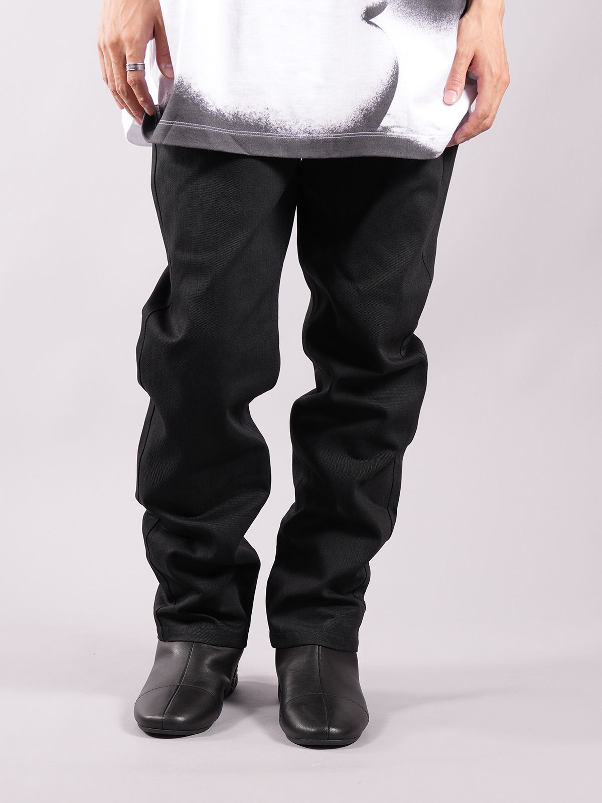 パンツ Age Old The Western Trousers Black Pique Age Old The Western Trousers Black Pique