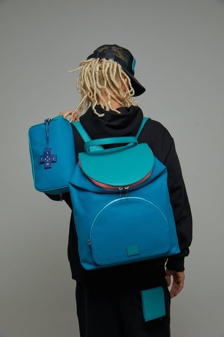 【OUTLET】【限定】 FACETASM×Dogs SECOND BAG / セカンドバック (スモークブルー)
