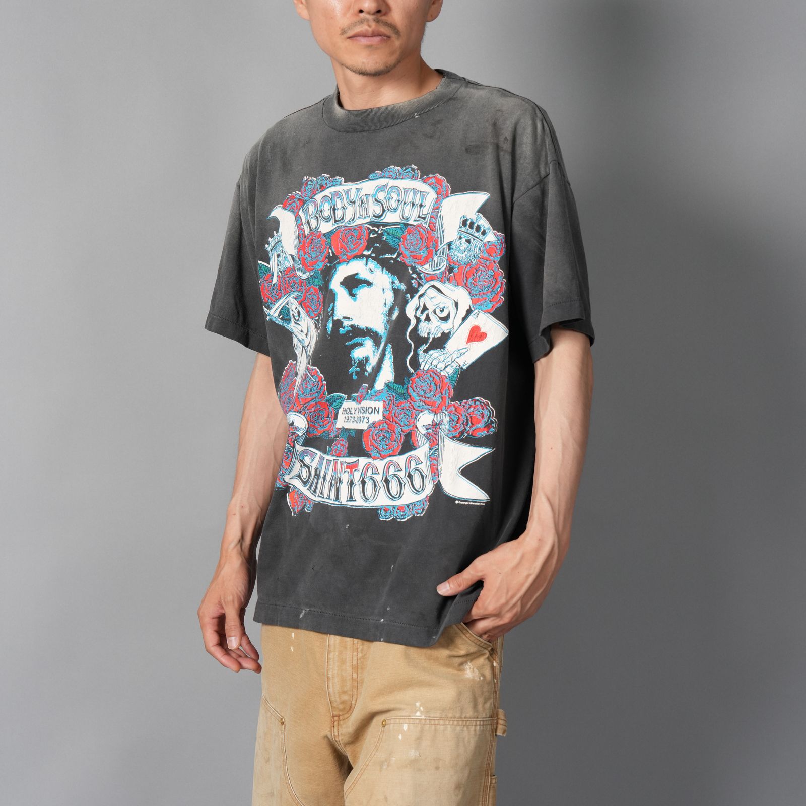 【ラスト1点】SM-HR1-0000-014 / SS TEE / BODYN SOUL / BLACK / Tシャツ (ブラック)