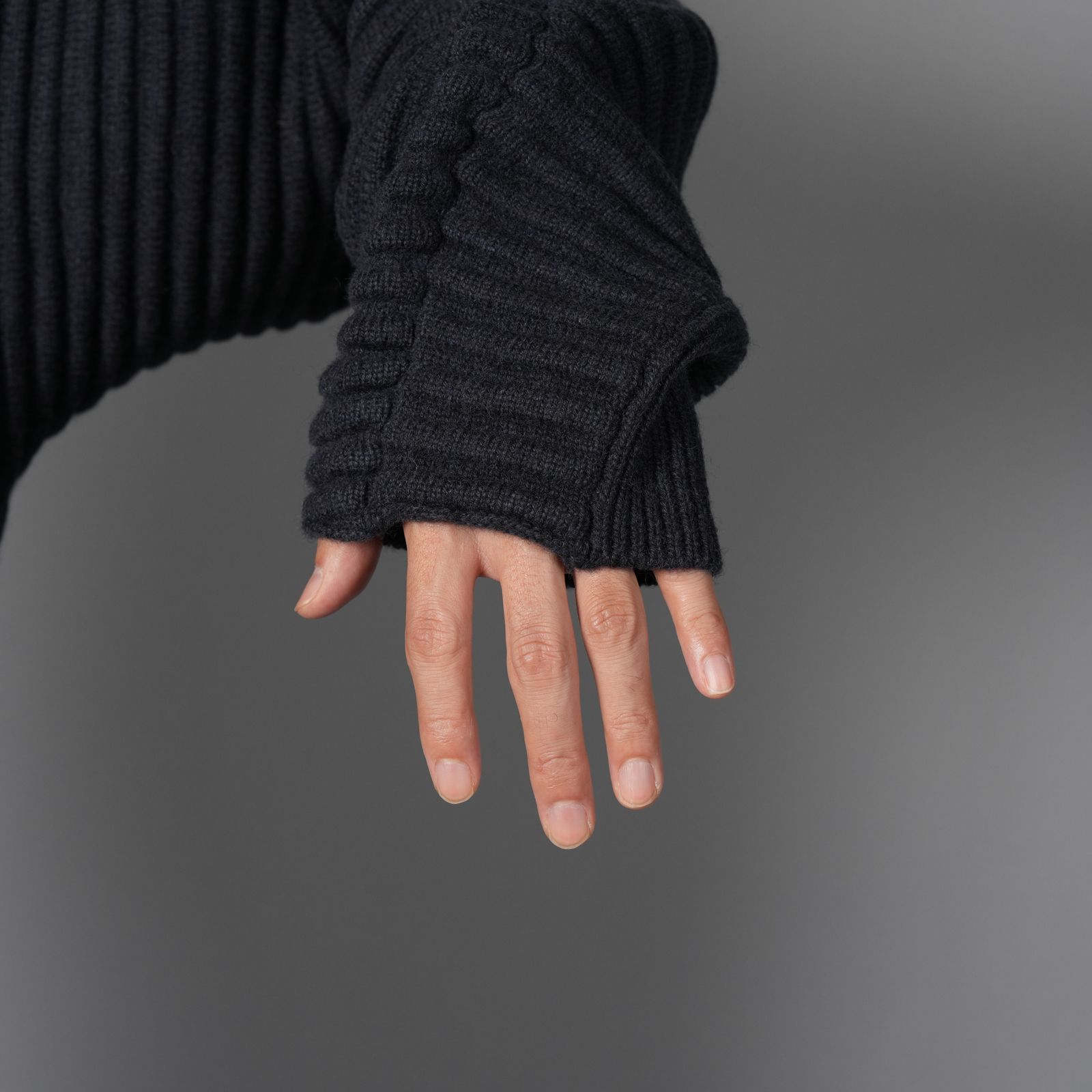 GLOBE RIB KNIT CARDIGAN  / グローブ リブ ニットカーディガン (マリン)