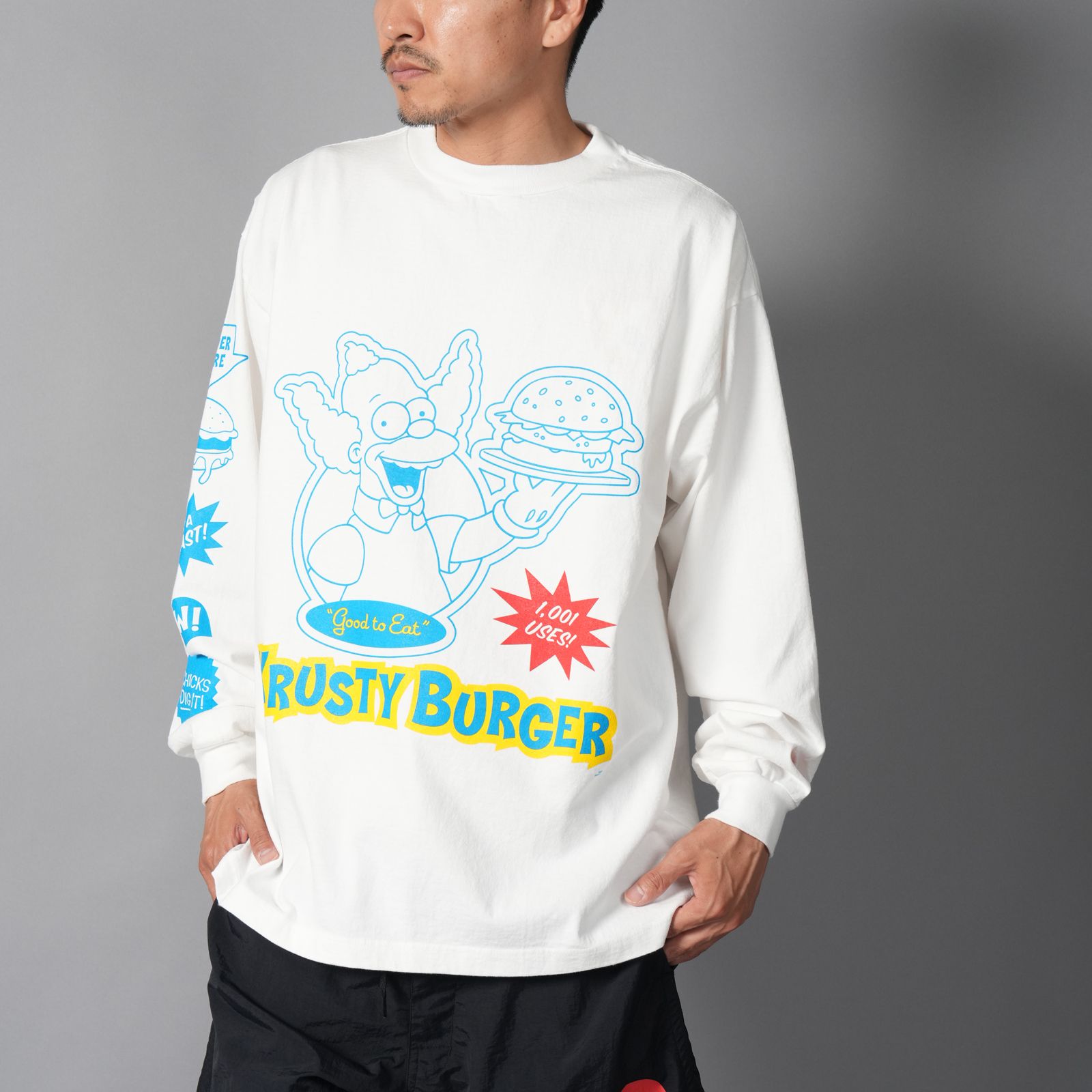 【コラボ】EU-MK8-0000-C028 / EU SP STICKER LS TEE / WHITE / ロンT・カットソー (ホワイト)