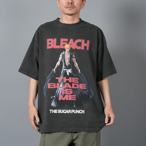 【ラスト1点】[BLEACH / ブリーチ]  TBLM24AM001 / S/S T-Shirt (ICHIGO) / Tシャツ (ブラック)