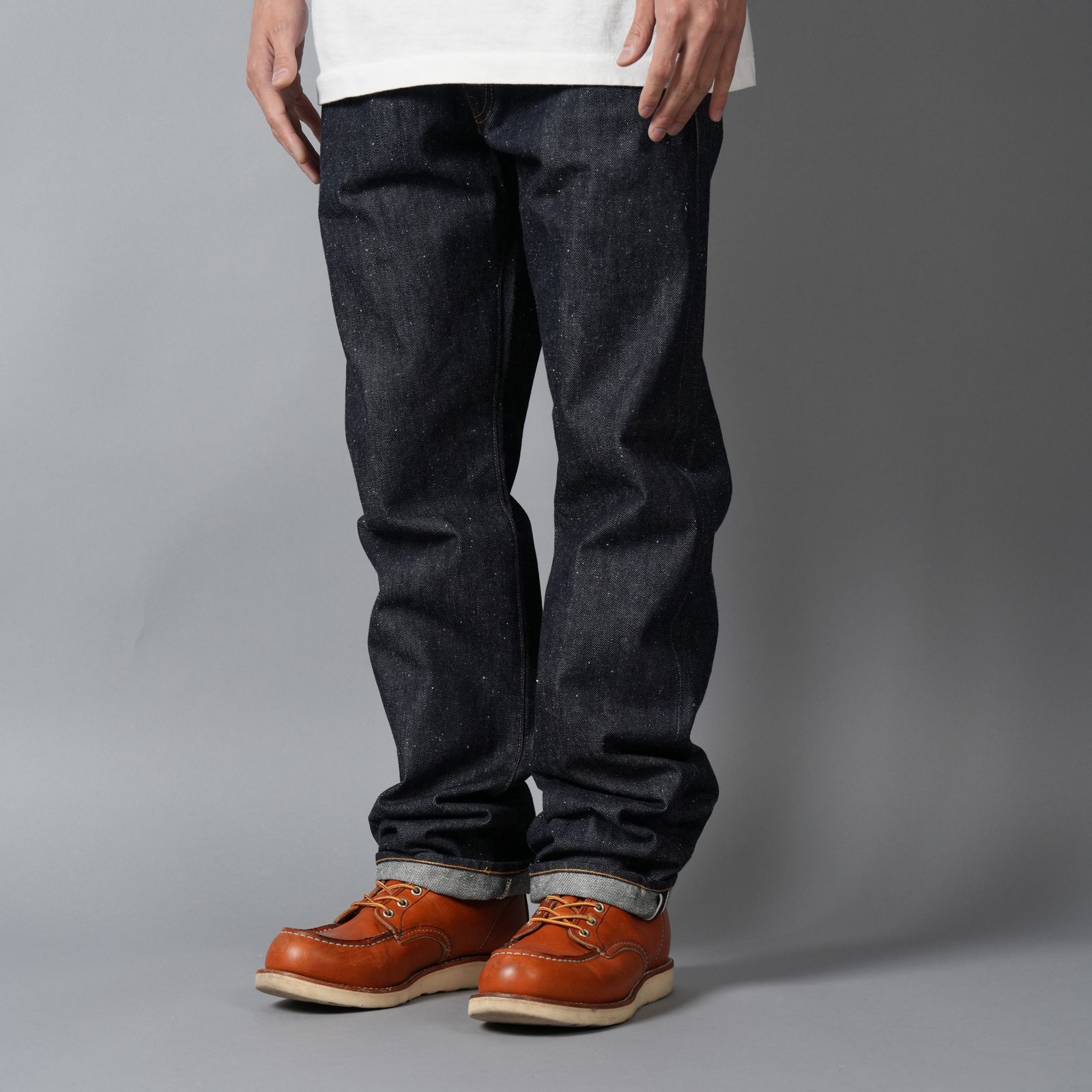 【残りわずか】【コラボ】SM-MK8-0000-C46 / BBJ_DENIM PANTS / REGID / BLUE / ベルベルジン デニムパンツ (リジッド)(ブルー)