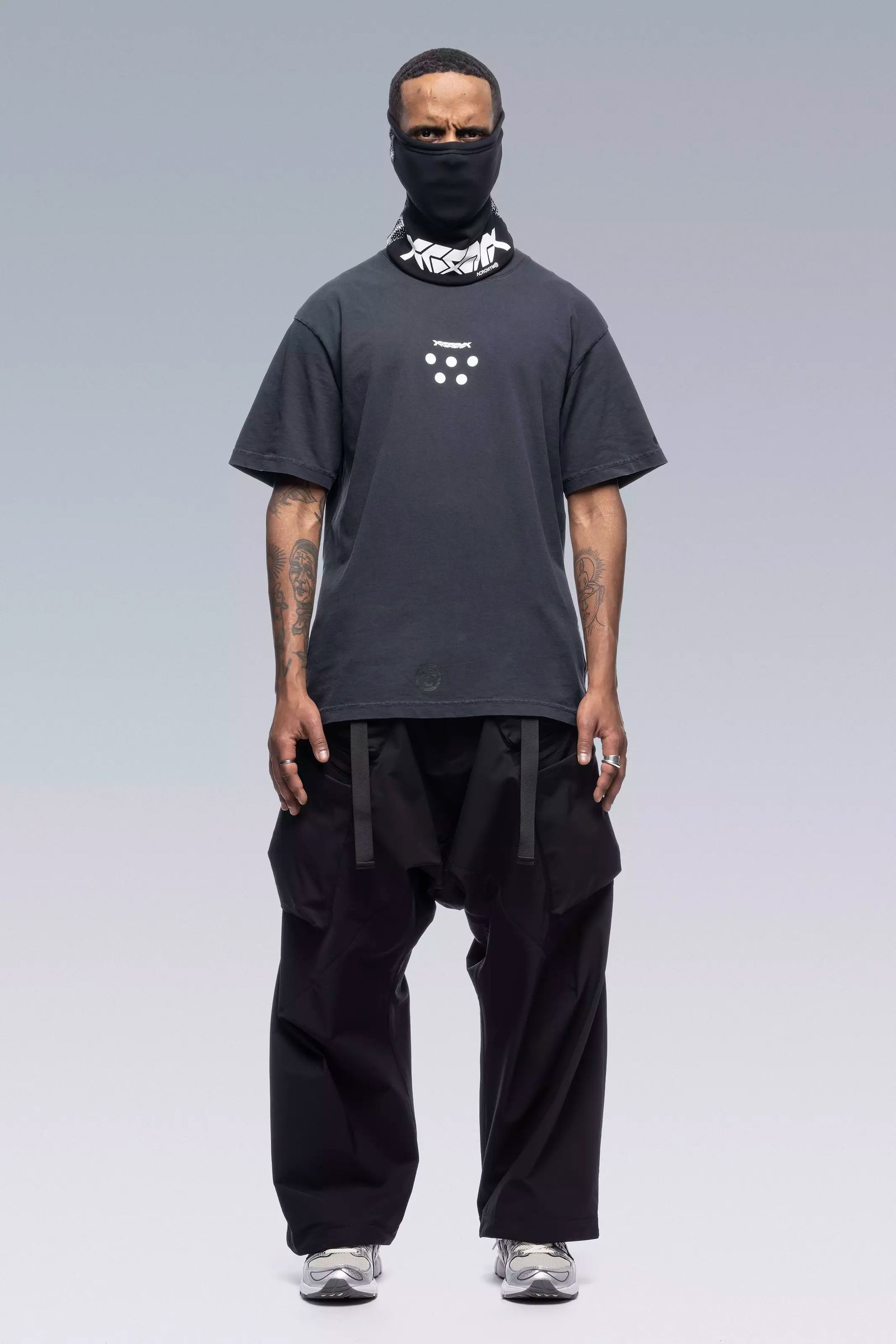 NG1-PS / Retroreflective Powerstretch Neck Gaiter Gen. 1 Next To Skin (NTS) / ネックゲイター [ストレッチ入り] (ブラック)