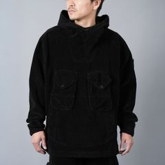【ラスト1点】 11611 CORDUROY 400 TC / コーデュロイオーバーシャツ / アノラックジャケット (ブラック)