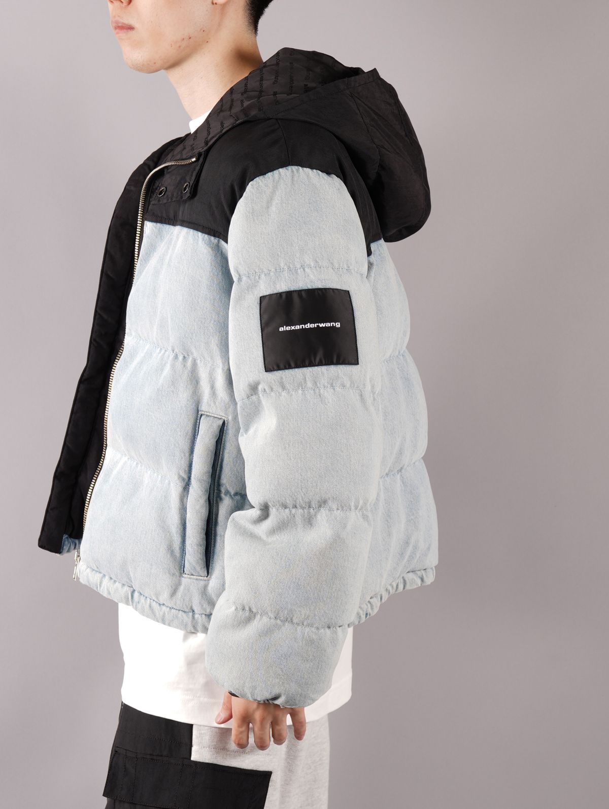 ALEXANDER WANG アレキサンダーワン Hybrid Cropped Puffer Jacket