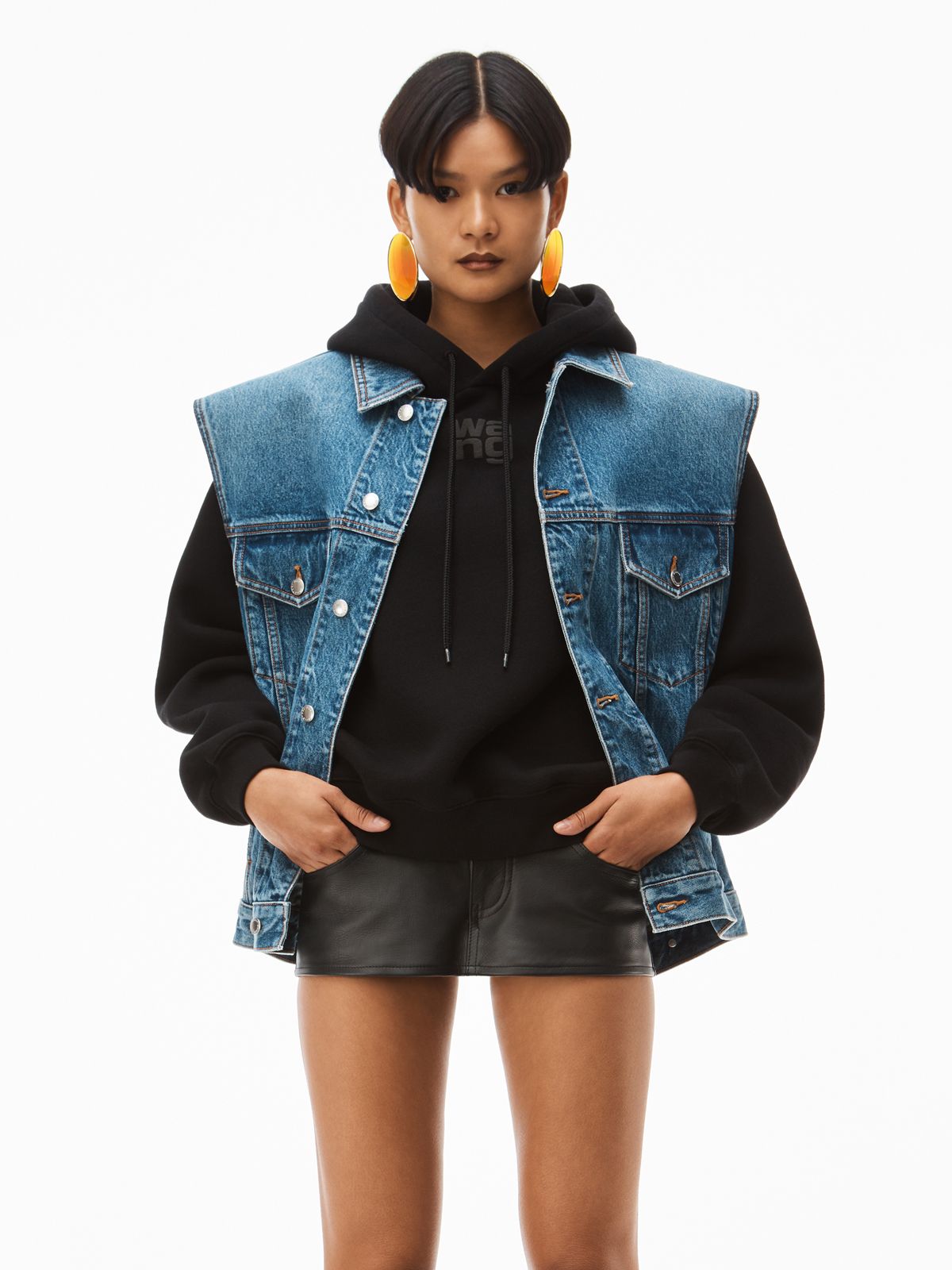 関税込 国内発送 [Alexander Wang] エッセンシャル パーカー alexanderwang☆関税込み☆Essential テリーコットンフーディー