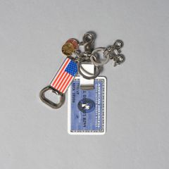 MONEY CLIP KEYRING (STELL) / マネークリップキーリング (シルバー/ブルー)