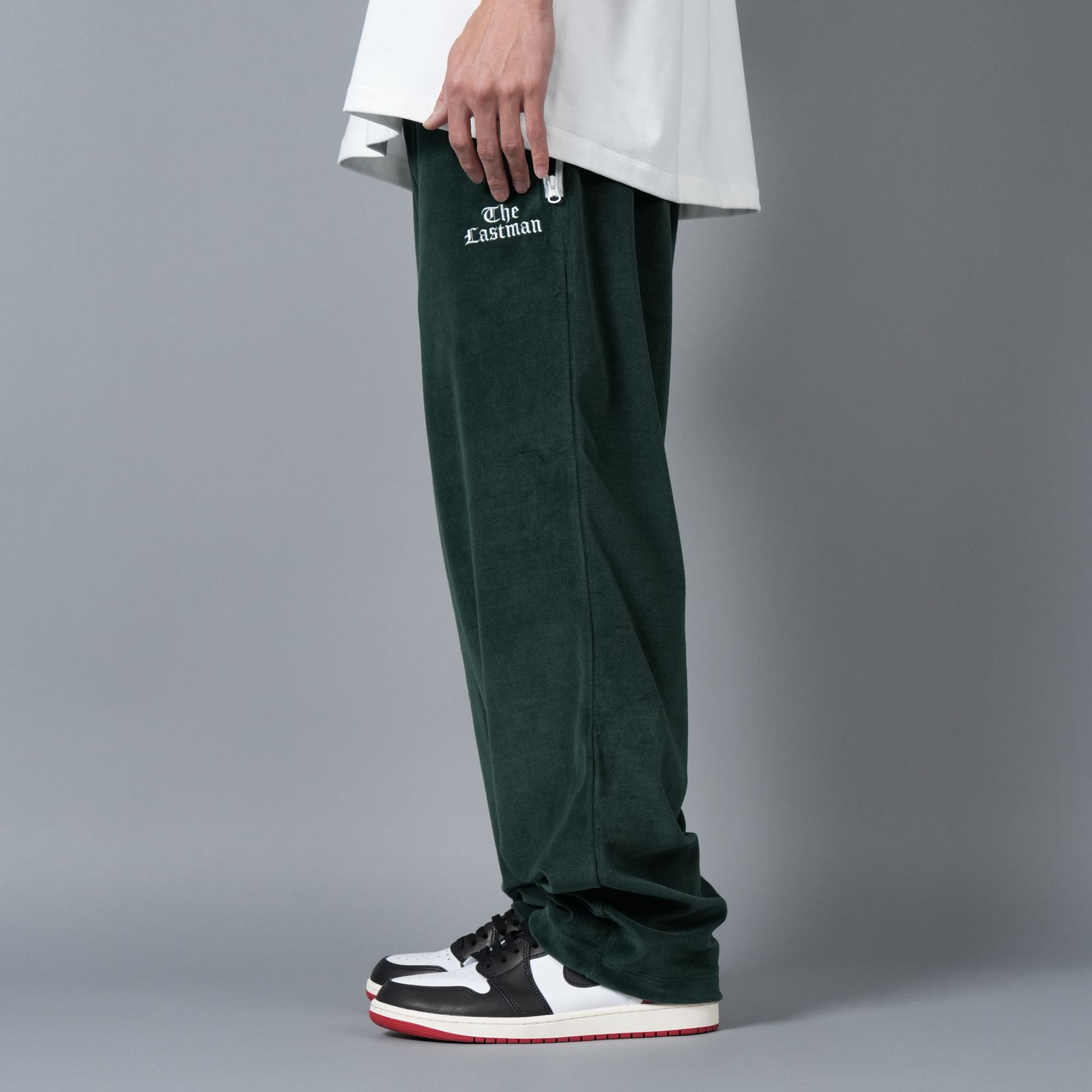 VELOUR TRACK PANTS / ベロア トラックパンツ (グリーン)