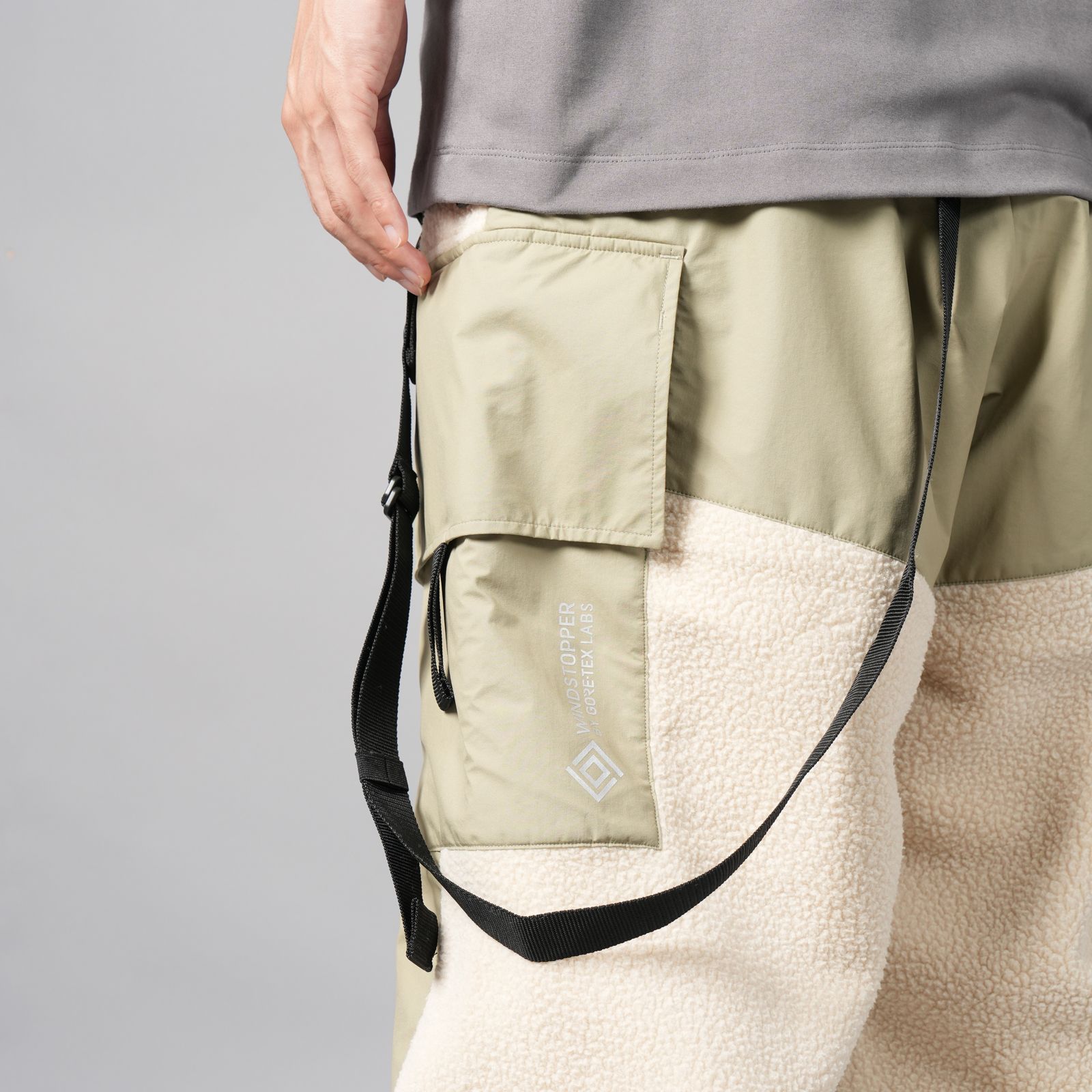【限定】WINDSTOPPER BY GORE-TEX LABS 3L x POLARTEC  COAST GUARD TROUSERS / ゴアテックス ラボ スリーレイヤー / ナイロンパンツ [防水・防風] (ベージュ)