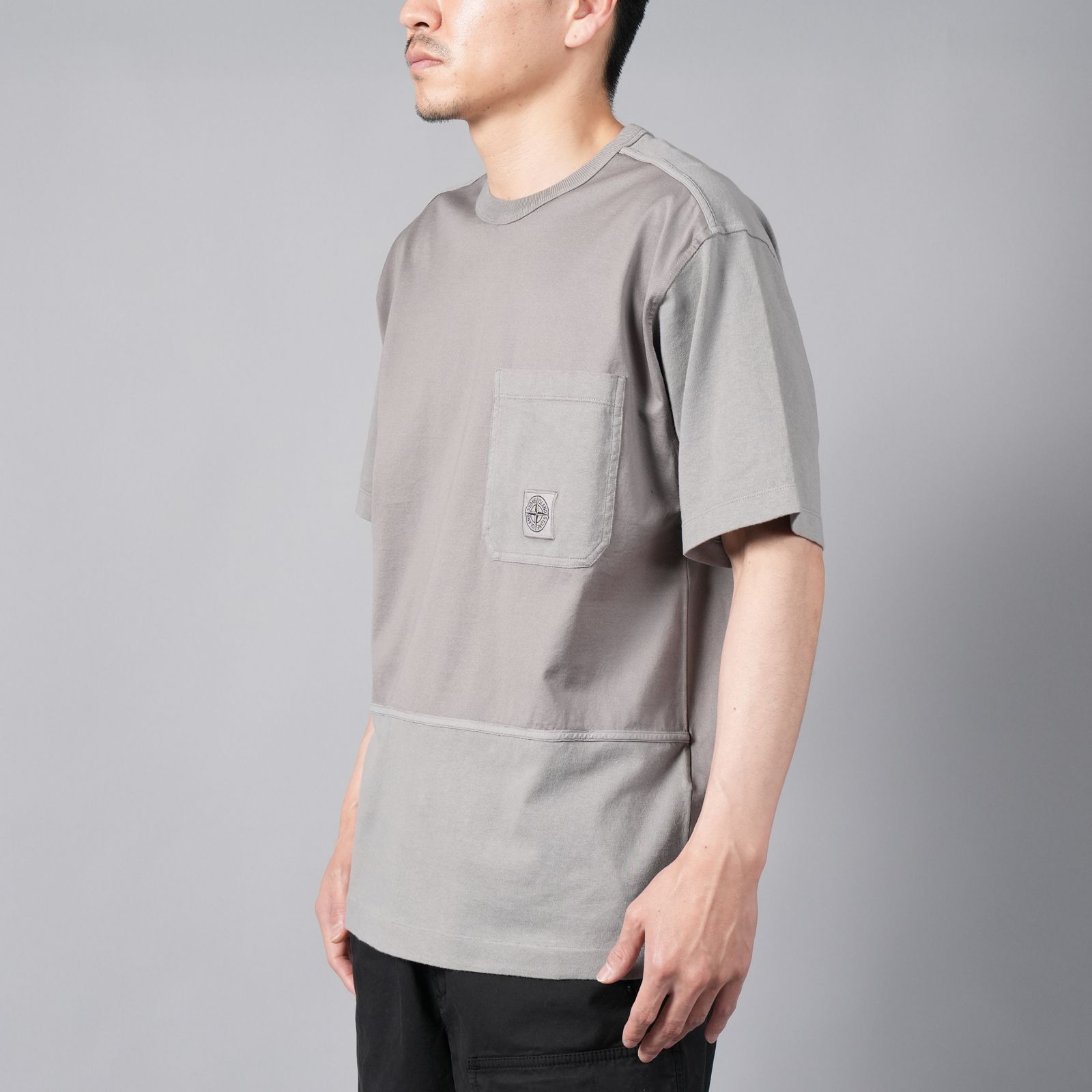 【ラスト1点】22944 / Tシャツ [ガーメントダイ] (ドーブグレー)