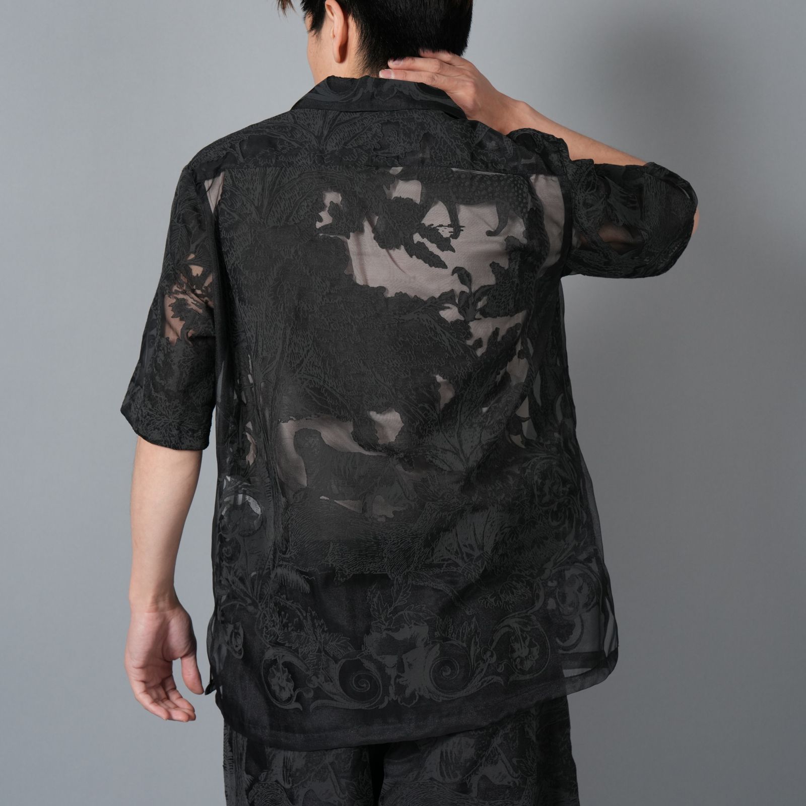 TAAKK - OPEN COLLAR SHIRTS / オープンカラーシャツ (ブラック