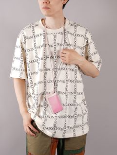 ZIP-UP CARDHOLDER WITH STRAP / ジップアップ カードホルダー ウィズ ストラップ (ベビーピンク)