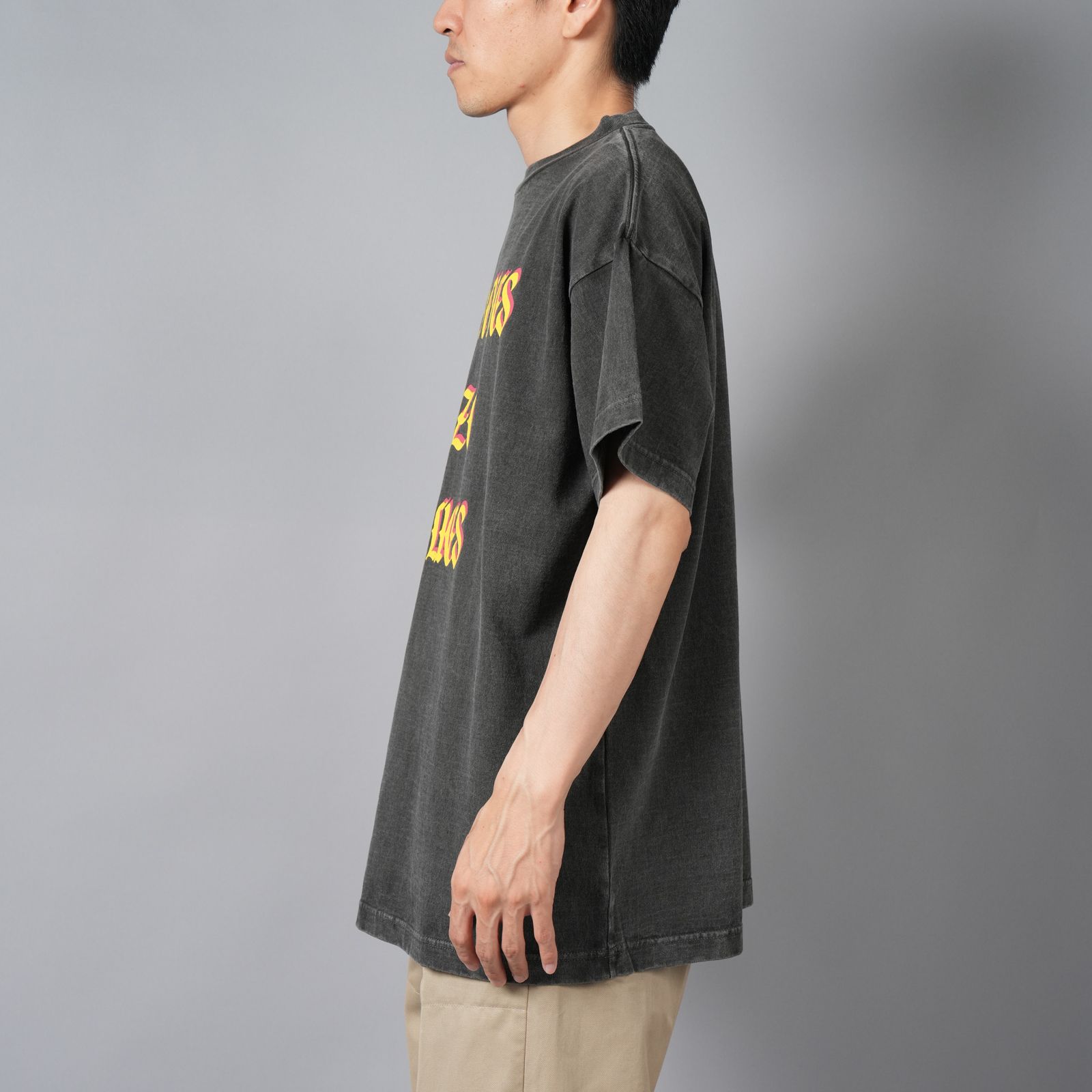 【ラスト1点】PRINTED TEE SHIRTS "REALIZE" / Tシャツ (ブラック)