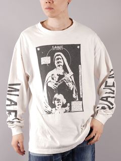 ラスト1点 / SM-A21-0000-021/LS TEE_W.I.H / ロングスリーブTシャツ  (ホワイト)