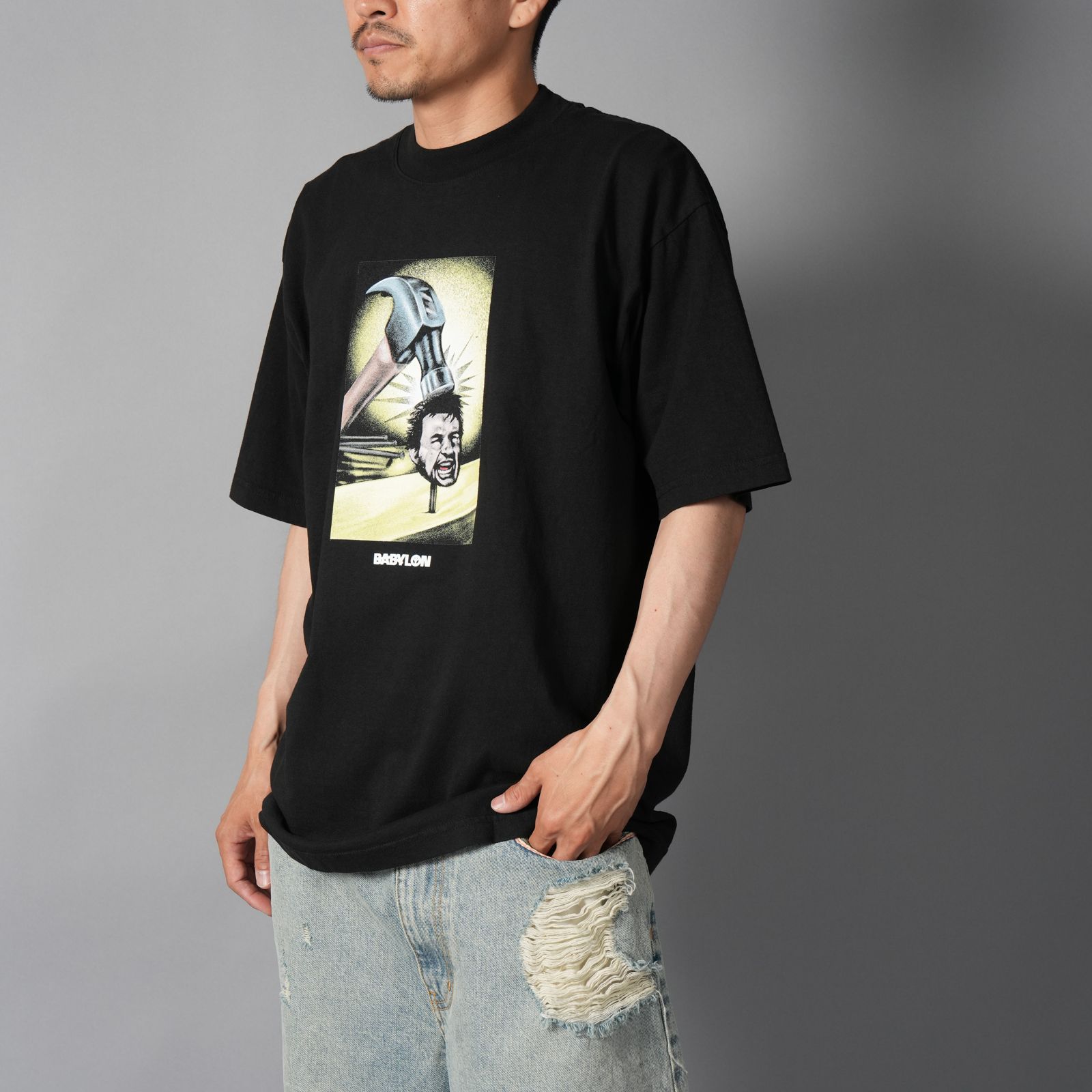 BB HAMMERHEAR TEE / Tシャツ  (ジェットブラック)