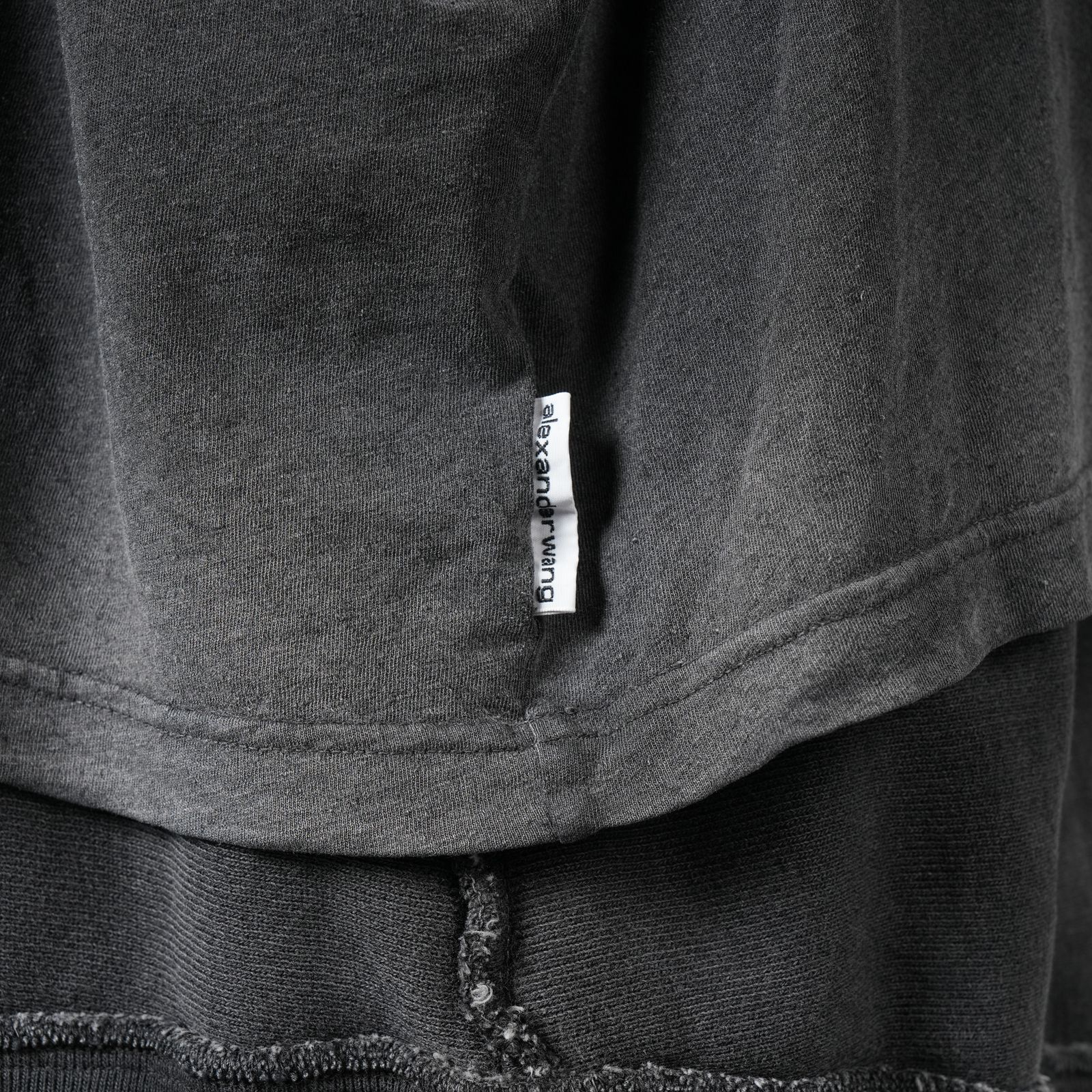 alexander wang - OVERSIZED UNISEX TRIPLE LAYER HOODIE