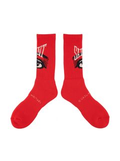 SM-S22-0000-105 / SOCKS / EYE / RED / ソックス アイ   (レッド)