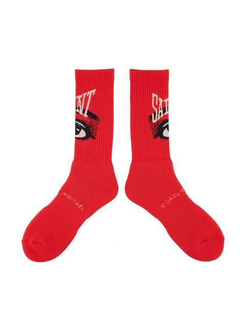 SM-S22-0000-105 / SOCKS / EYE / RED / ソックス アイ   (レッド)