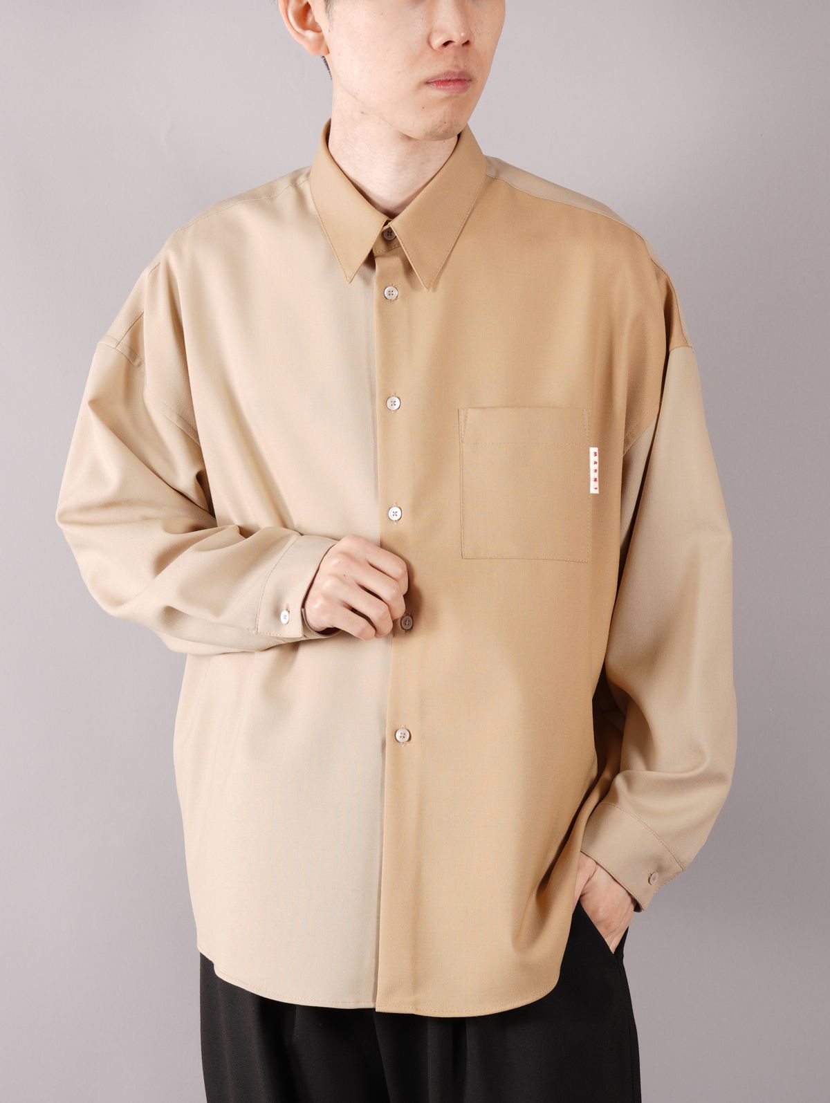 marni マルニ TROPICAL WOOL SHIRT キムテヒョン着用-