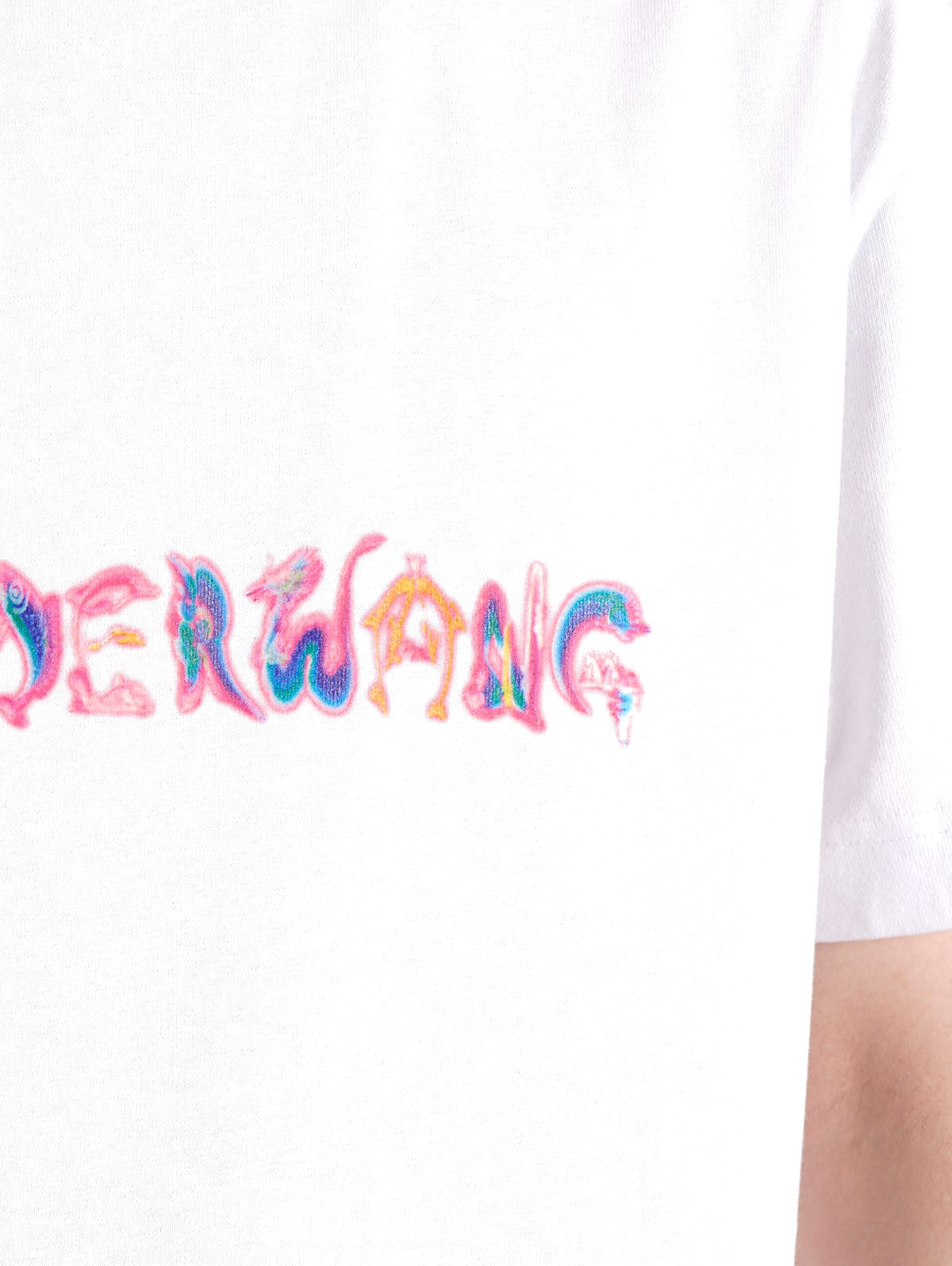 ラスト1点 / SHORT SLEEVE TEE WITH LOGO GRAPHIC / ショートスリーブTシャツ ウィズ ロゴ グラフィック (ホワイト)