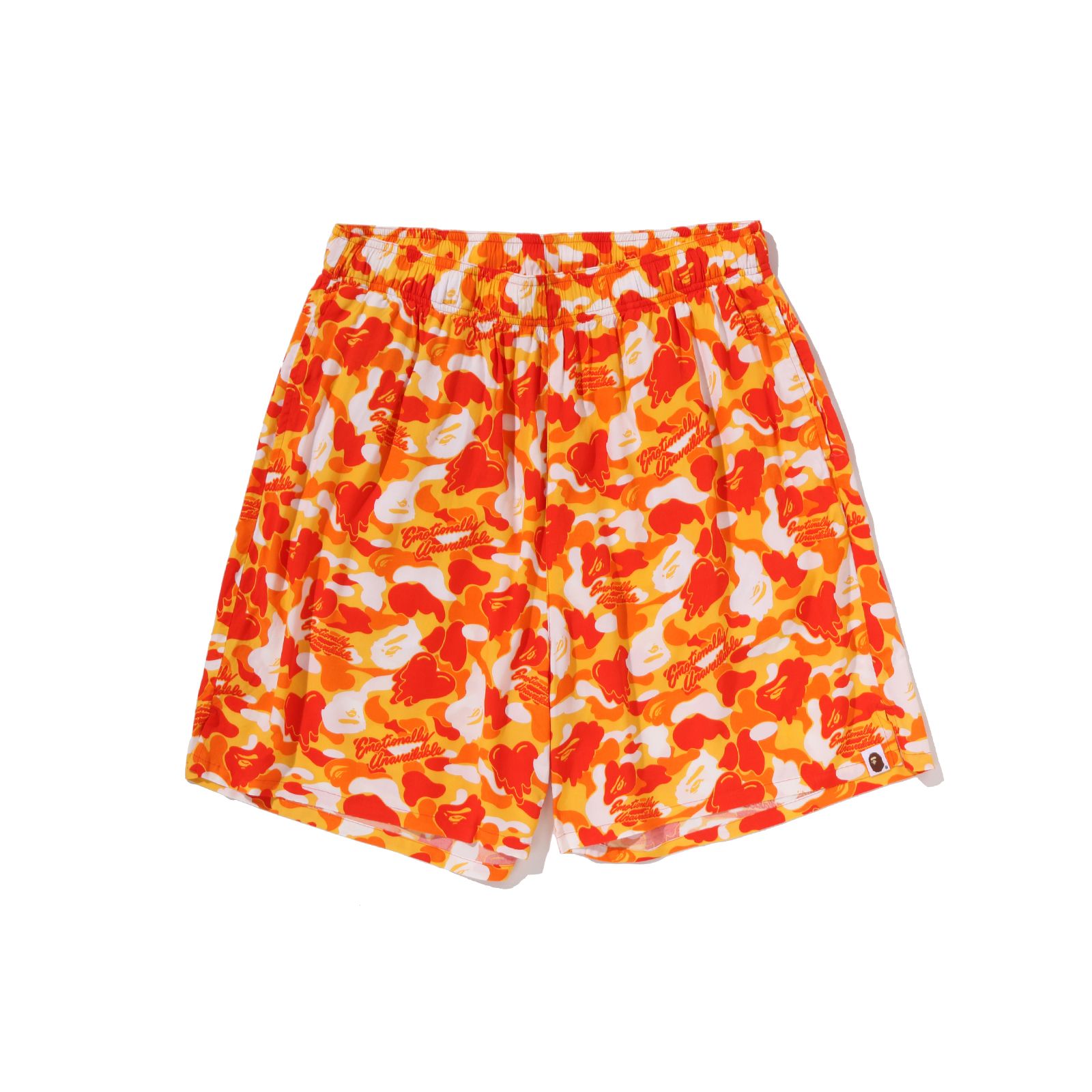 【コラボ】EU-MK8-0000-C04 / EU APE ALOHA SHORTS / ORANGE / ショーツ (オレンジ)