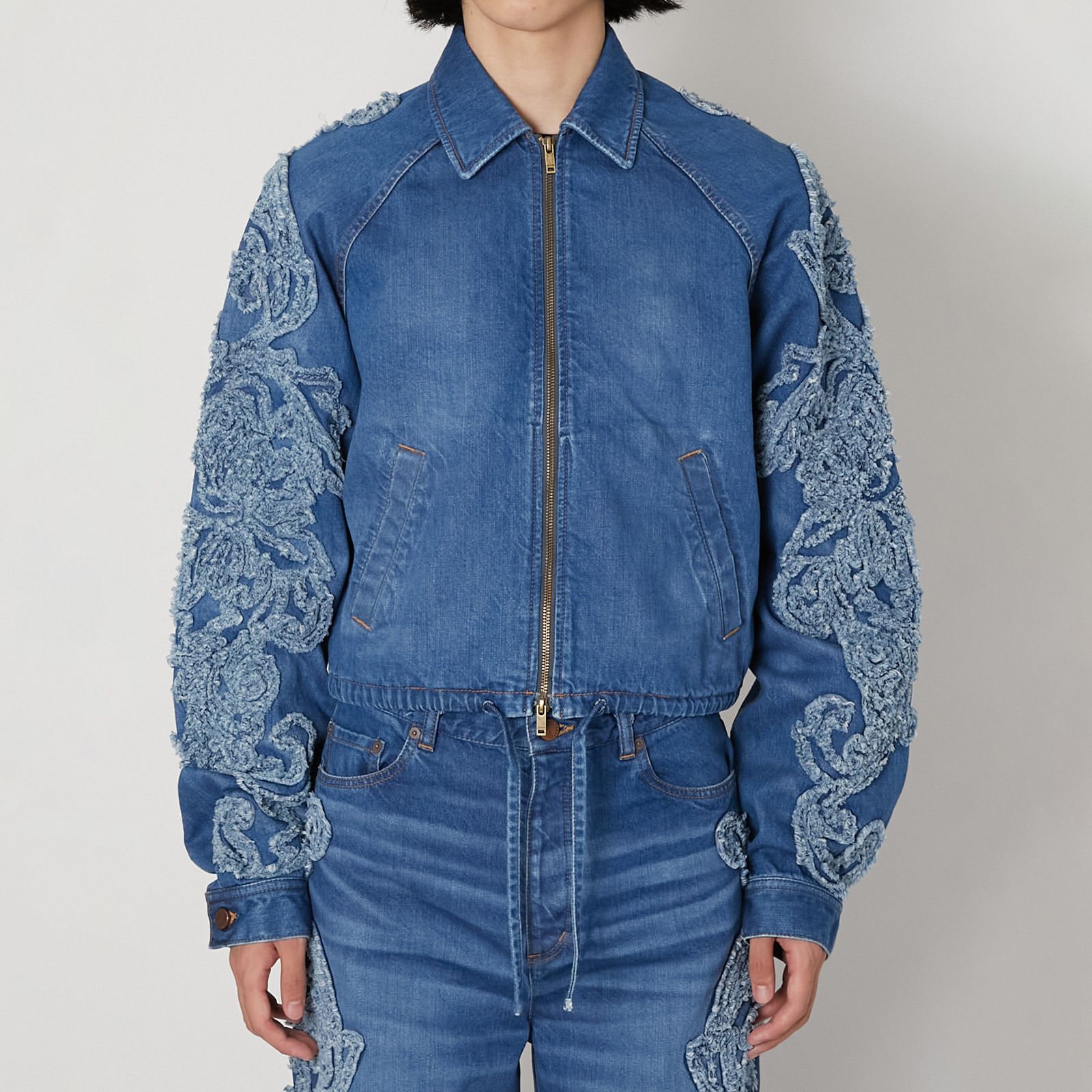[予約商品] Denim Blouson / デニムブルゾン (ブリーチ)