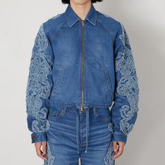 [予約商品] Denim Blouson / デニムブルゾン (ブリーチ)