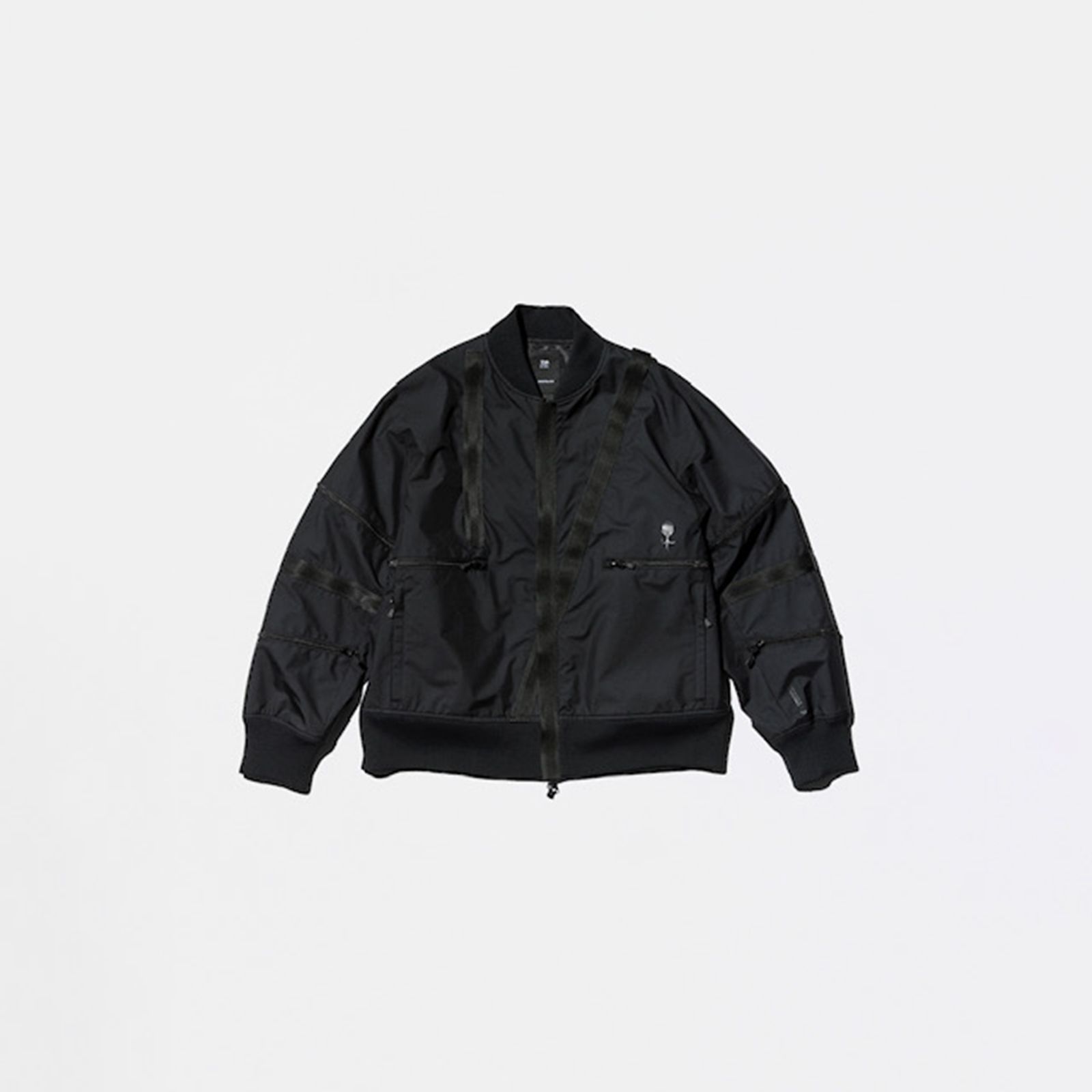 【限定】【D-VEC×ALMOSTBLACK】WINDSTOPPER 3L MA1 BLOUSON / ゴアテックス ラボ スリーレイヤー / ブルゾン [防水・防風] (ブラック)