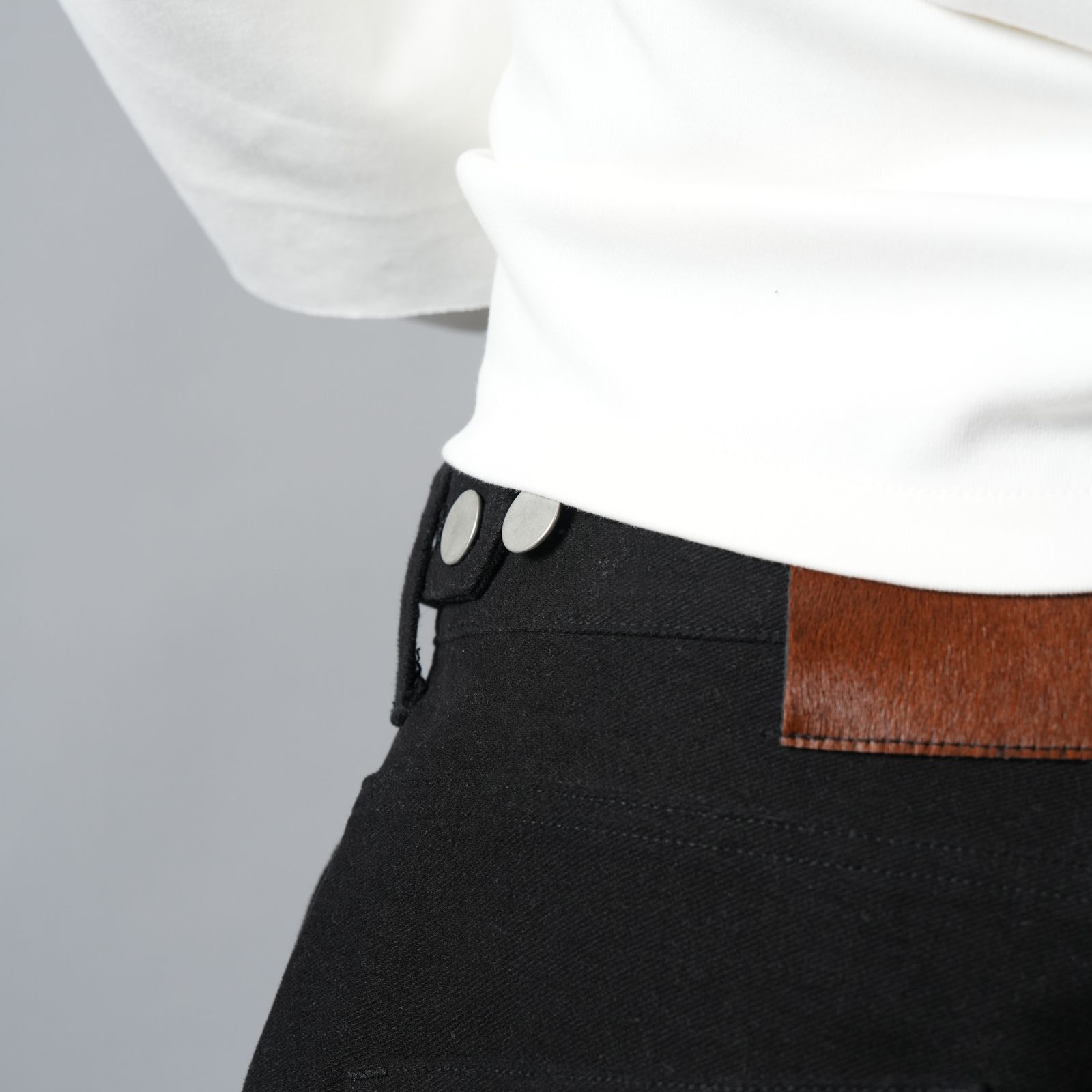 3D Double Knee Trousers / ダブルニー トラウザーズ (ブラック)