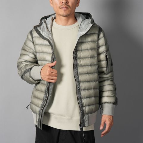 D.D. Shell Hooded Lens Down Jacket / フーデッド レンズ ダウンジャケット (フリントグレー)