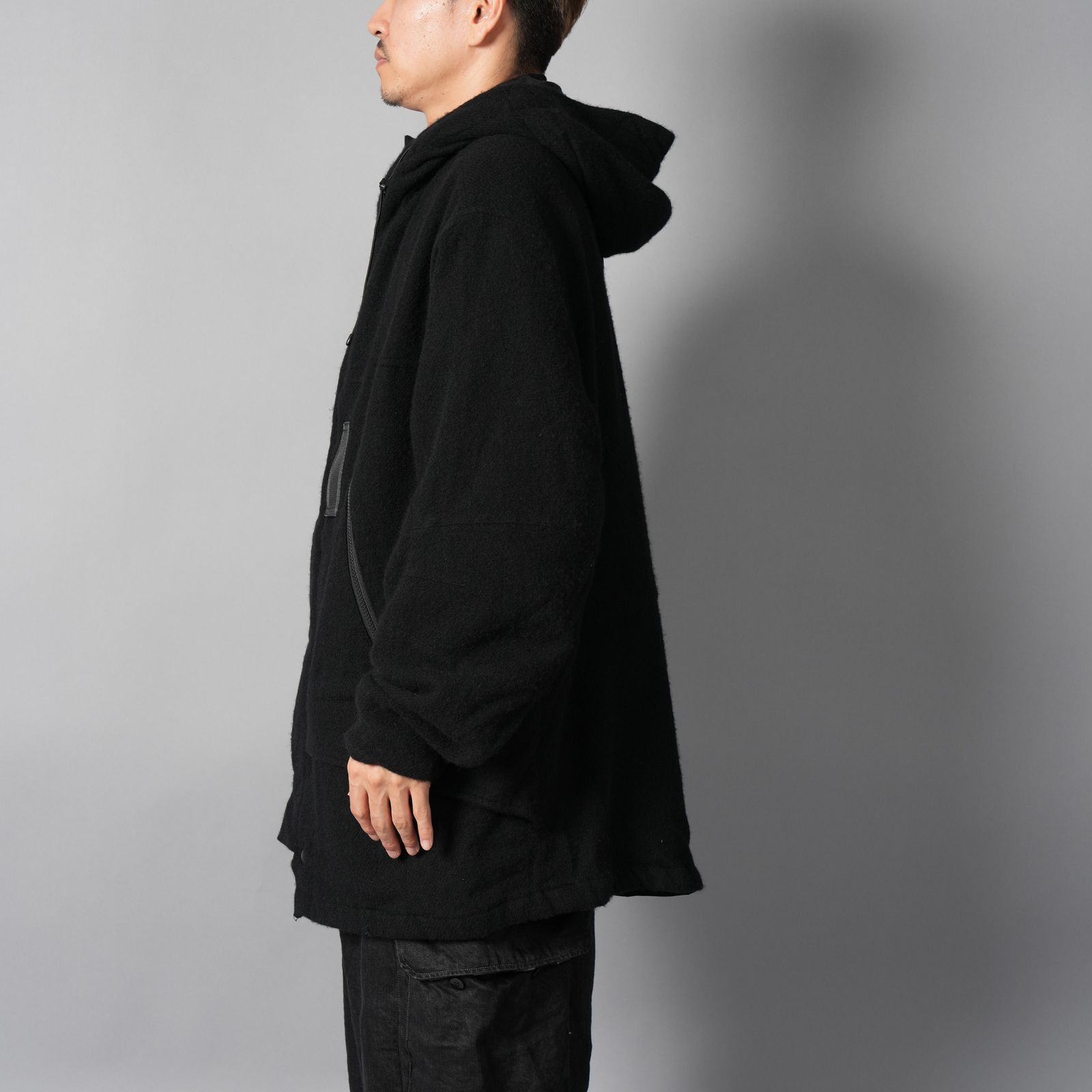 Felted Wool Coat / フェルテッド ウールコート (ブラック)