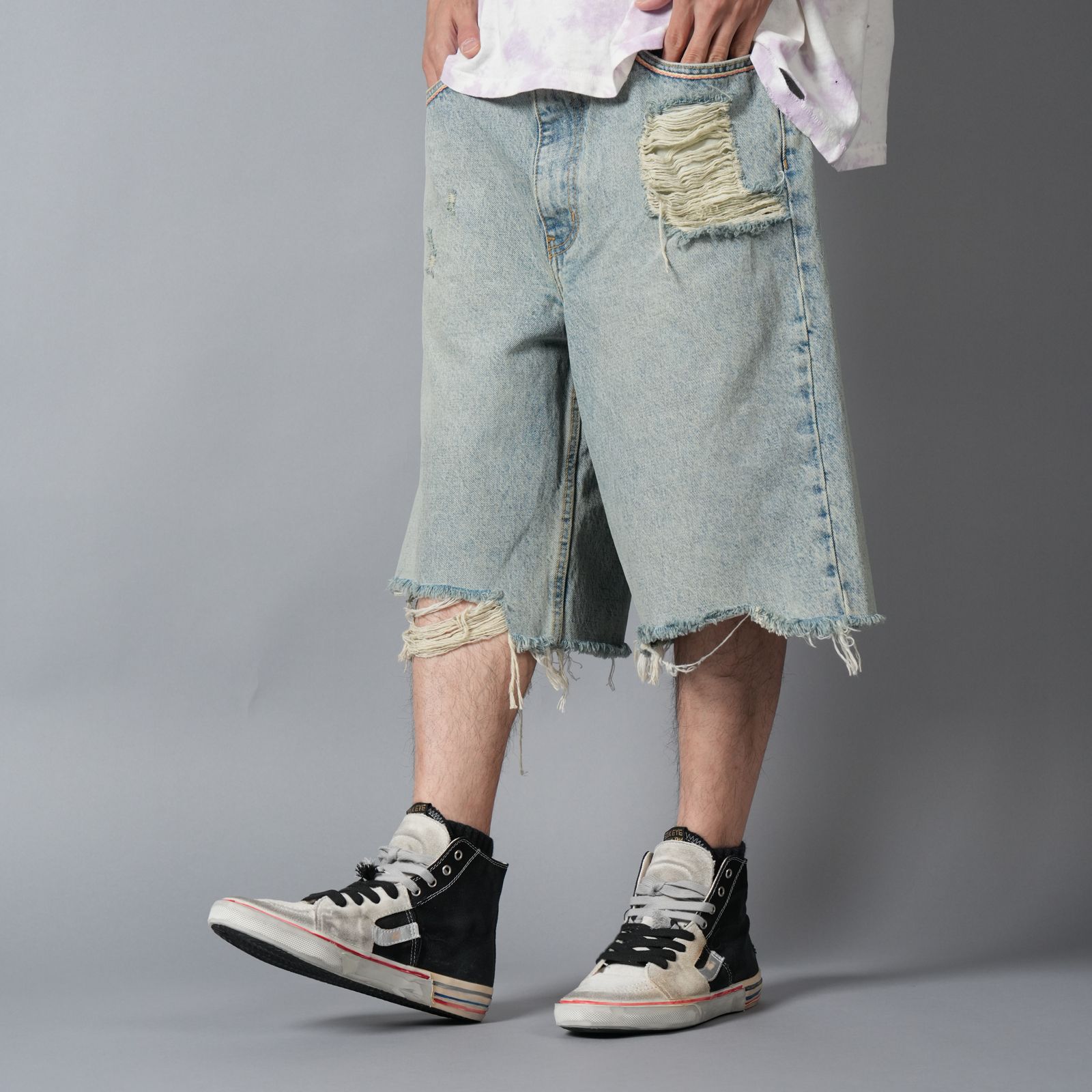 GOOD GOOD TIMES DENIM SHORT / デニムショーツ (ブルー)